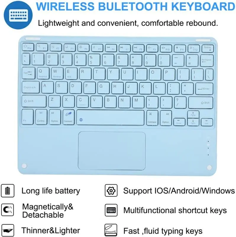 Bluetooth Keyboard Case untuk Huawei MatePad SE 11 2024 Wireless Blutooth Keybord Kibord Flip Casing Book Cover Sarung Kesing Flipcase Flipcover Bookcover Pen Slot 2