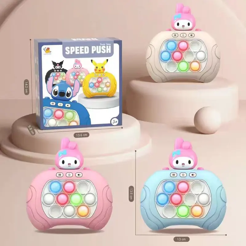 (BISA COD) Mainan Pop It Kuromi Elektronik Push Bubble Challenge Fidget Toys Squishy Game Anak Popit Elektrik Musik Set Hadiah Toys 6