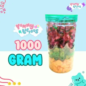 [HALAL] MIX YUMMYLICIOUS PERMEN GUMMY CANDY JELLY VIRAL 1000GR TOPLES MIX TIDAK BISA REQUEST