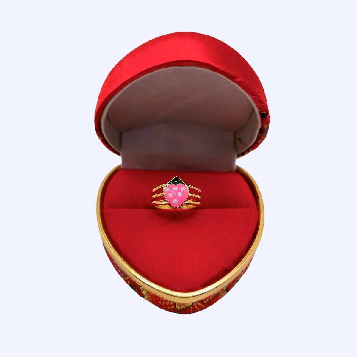 cincin anak strawberry pink 3 layer untuk usia 10 tahun ke atas (usia sd)