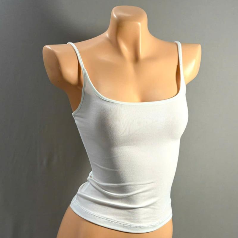  Áo thun 2 dây nữ cổ vuông có tăng đơ điều chỉnh chất vải siêu mềm mịn mát mẻ ôm sát cơ thể  ảnh xưởng chụp  M6 