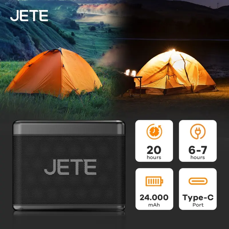 Speaker Karaoke Bluetooth JETE SB2 + 2 Mic Wireless IPX6 - Garansi 2 tahun 5