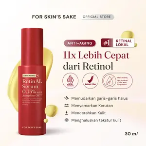 For Skin's Sake FSS Retinal Serum 0.15% with Samphira Oil Serum Retinoid Untuk Memudarkan Garis Halus Memudarkan Kerutan Menghaluskan Tekstur Kulit
