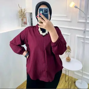 NINDA BLOUSE LADY CRUSH OVERSIZE WANITA / BAJU CEWEK / BLOUSE LUCU