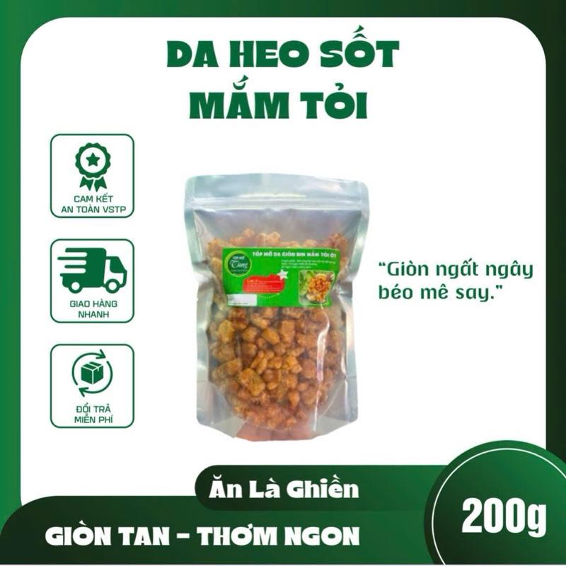 ( Deal Live)Da Heo Rim Mắm Tỏi 200gram - Snack Ngon & Giòn Rụm - Món Ăn Vặt Thơm Ngon Hợp Vị Độc Đáo