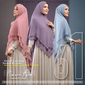 Khimar Syar'i Jumbo Pet Antem Bahan Ceruty Babydoll Premium Hijab Instan {061}