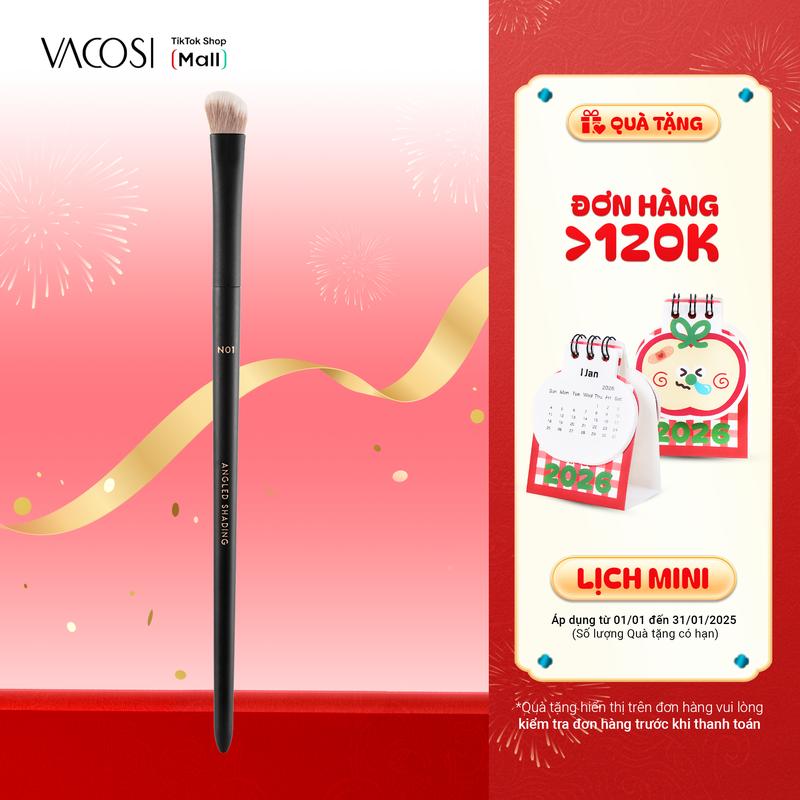 Cọ Tạo Khối Mũi Đầu Dẹp VACOSI Thiết Kế Đẩy Sóng Mũi Chuẩn Xác & Lông Cọ Mềm Mịn N01-Y24