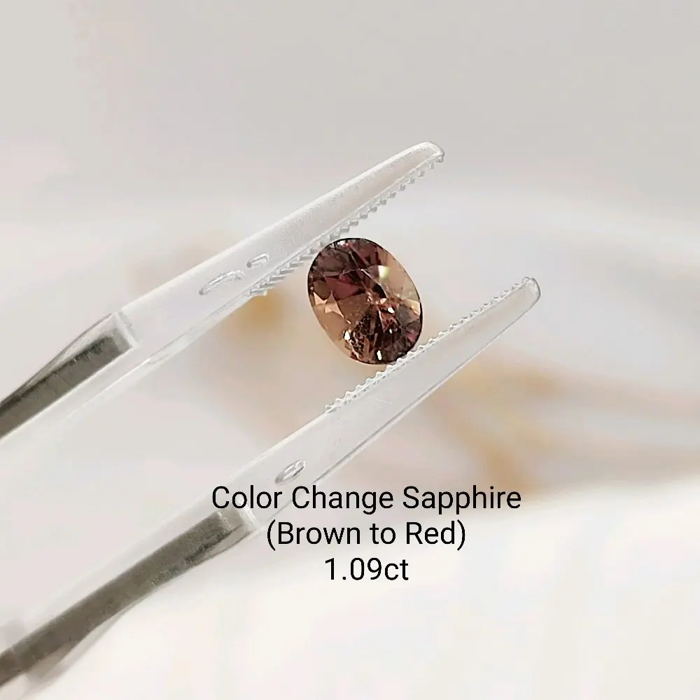 1.09ct Color Change Sapphire-Certified