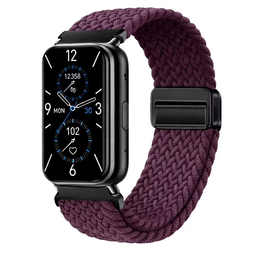 PEJE 16mm  Original Smart Watch Band1 Braided Strap |Violet Mix, Blue, Dark Red | Tali Jam Tangan Universal 16mm | Dijual Terpisah Tidak termasuk jam (Tali Jam Cadangan)