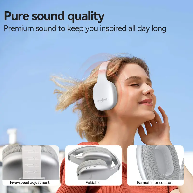 GOOJODOQ J218 PRO MAX Headphone Bluetooth Wireless Headset Earphone 5.3 6