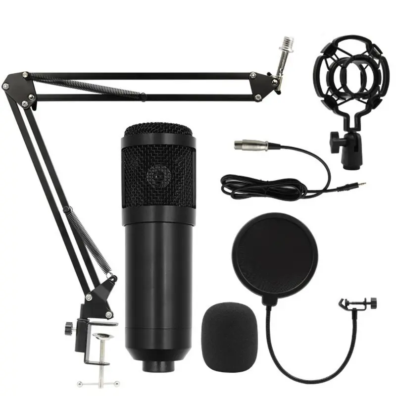 Bộ Micro Ngưng Tụ BM800, Chuyên Nghiệp, Thích Hợp Phát Sóng, Bộ Trộn Âm Thanh Điện Thoại Di Động Và Máy Tính, Card Âm Thanh V8, Thích Hợp Để Ghi Âm Phòng Studio 6
