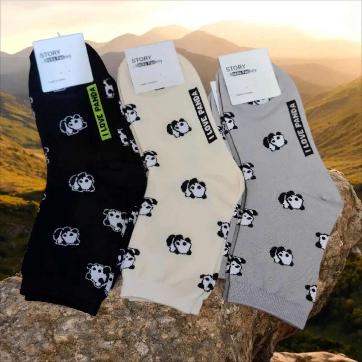 Panda Socks for Women - Soft and Cozy - Lingerie, Womenswear