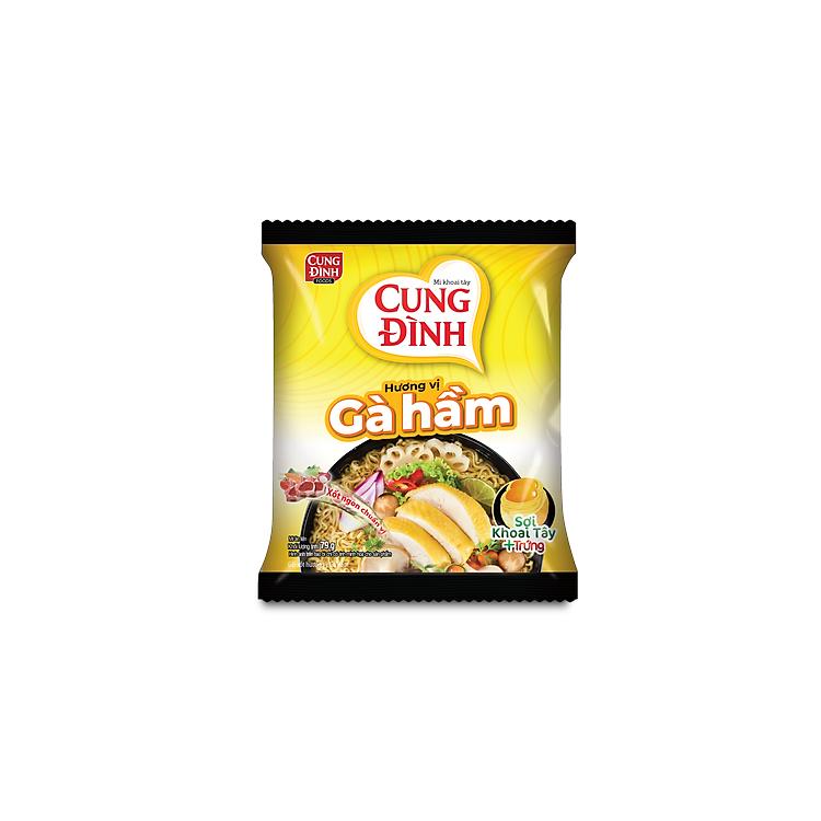 Thùng 30 Gói Mì Cung Đình Hương Vị Gà Hầm (79g/Gói)