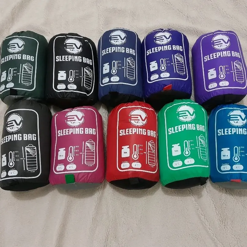 Sleeping bag + bantal - sleeping bag polar / kantong tidur camping / sleeping bag ultralight packingan praktis Tikar