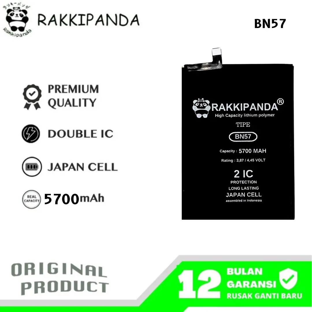 RakkiPanda BN57 Compatible With Poco X3 / Poco X3 Pro / Poco X3 NFC Batre Batrai Baterai Battery