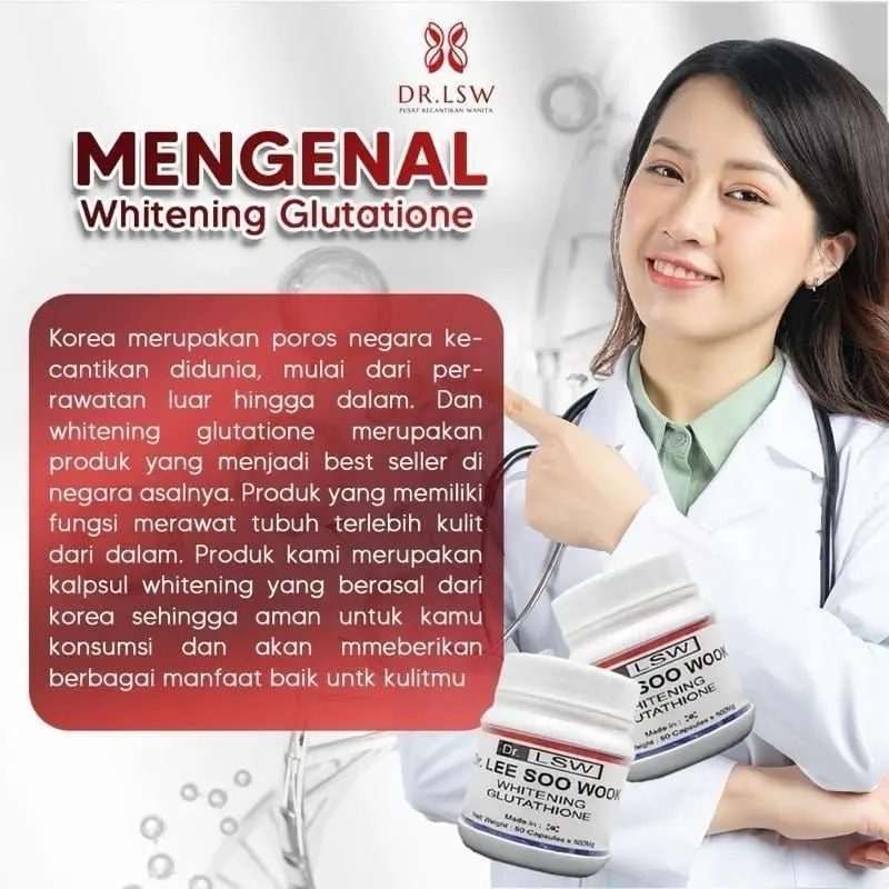 dr lee soo wook whitening glutathione price Dr Lsw Lee Soo Wook Capsule Whitening Glutathione Supplement Made Korea  Glow Mencerahkan Kulit Kapsul