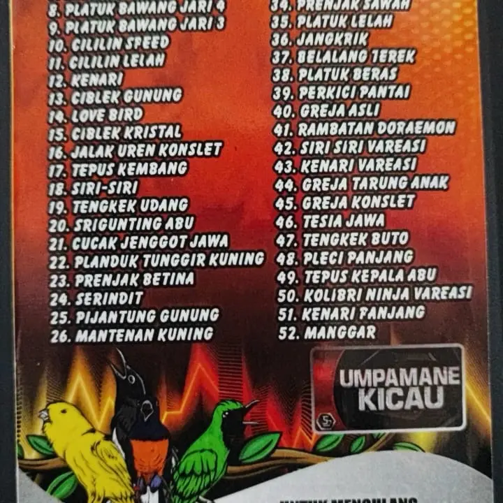 Super Sonic MP3 burung berkicau untuk mastering lagu 1
