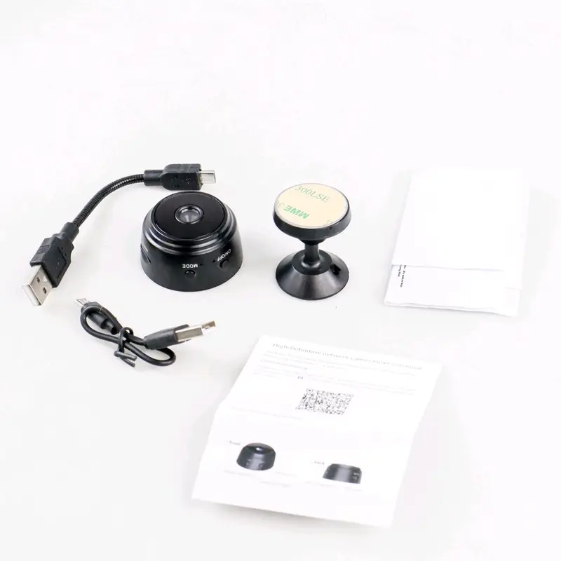 Taffware Mini WiFi IP Camera CCTV Wide Angle Nightvision 1080P - A9NV - Black 6