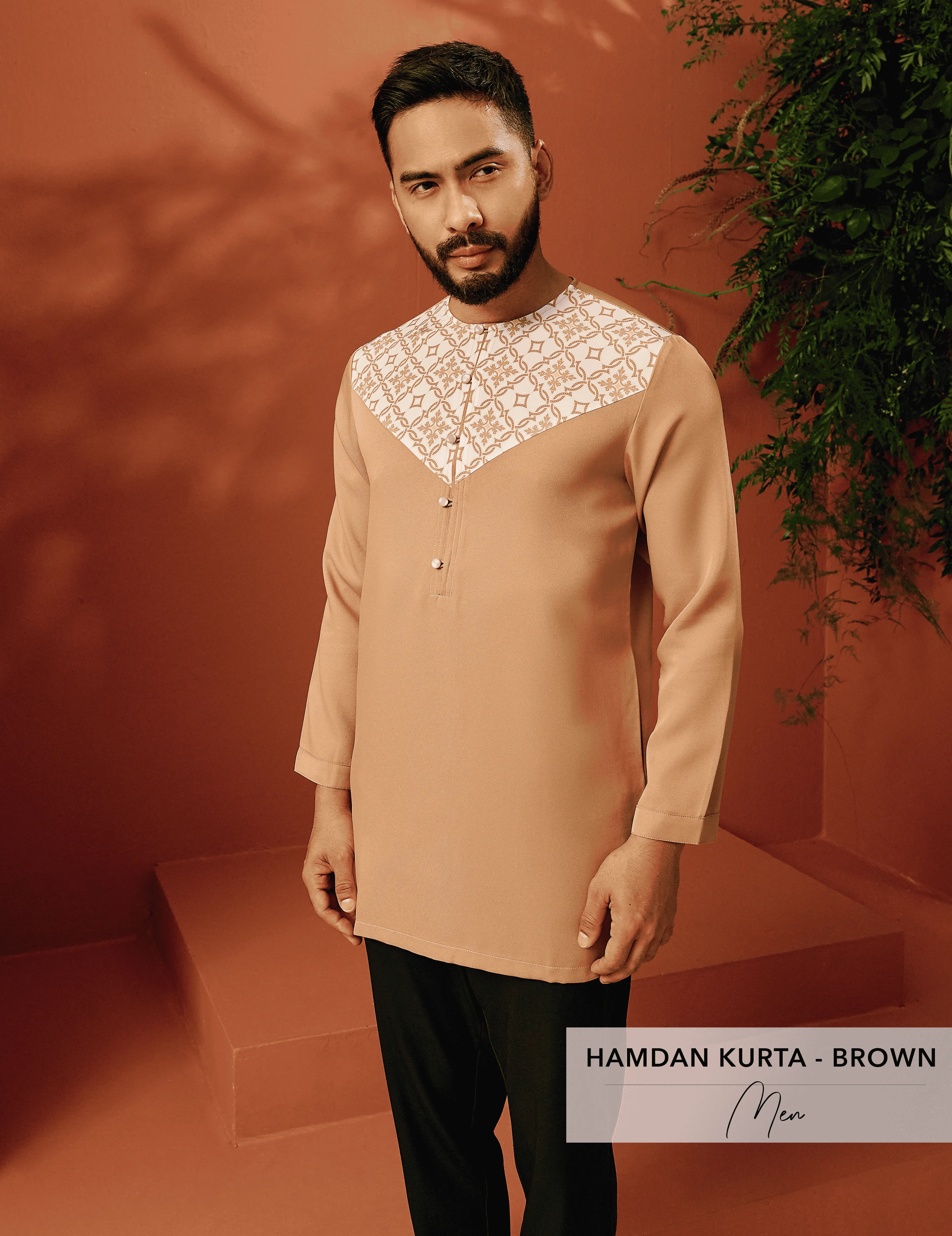 Hamdan Kurta Menswear | Brown