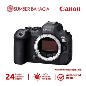 Canon EOS R6 Mark II dengan Sensor CMOS Full-Frame 24.2MP - Bluetooth, Touchscreen Mirrorless Kamera