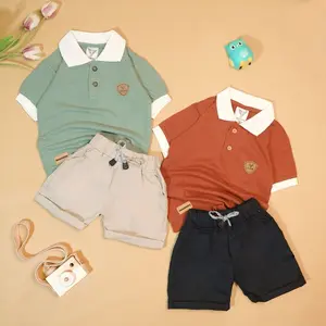BRAVEKIDS - SETELAN KAOS KERAH ANAK LAKI LAKI COTTON PIQUE Fashion