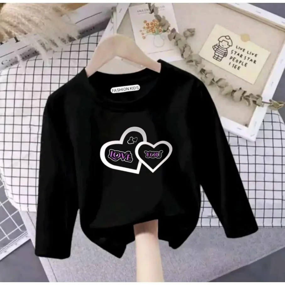 SKF-ATASAN ANAK KAOS FOR YOU LOVE LENGAN PANJANG UNTUK 1-10 THN / KAOS ANAK / T-SHIRT / KAOS ANAK PEREMPUAN / KAOS ANAK LAKI-LAKI / TRENDY / KEKINIAN / KATUN SOFT