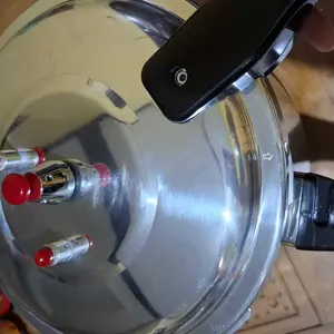 Uk 6L, 8L Panci Presto Lingkaran Dua High Quality ( ANTI KARAT ) | Alumunium Berkualitas | Panci Masak Presto Aluminium Gagang