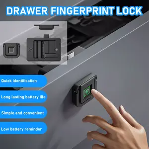 Kunci Lemari Sidik Jari Fingerprint Smart Cabinet Lock USB Type C F007 Universal Murah High Quality