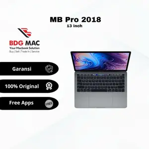 Laptop MB Pro 2018 13inch Silver dan Grey