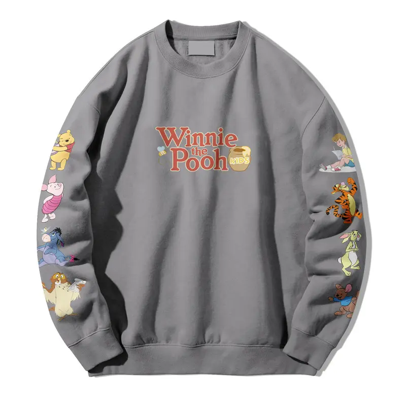 Crewneck Sweatshirt sweater Winnie The Pooh and Friends unisex sweater polos pria dan wanita size M-XL Sweater jepang sweater korea 8