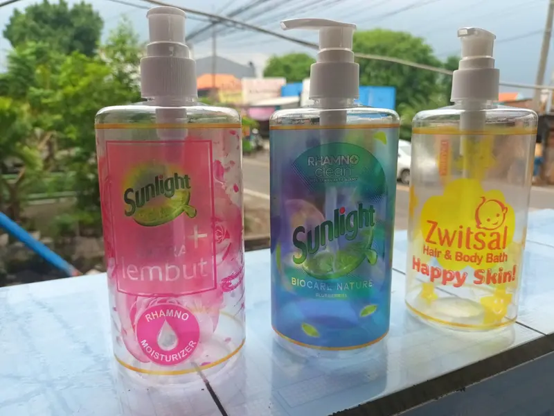 Botol Pump 500ml Sunlight dan Zwitsal dengan Tombol Pump Berkualitas botol  micellar 1
