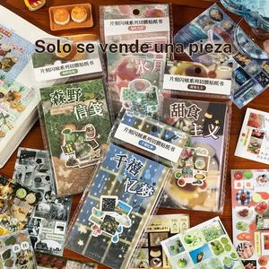 Libro de calcomanías estilo japonés vintage, 20 piezas/set de papel para Scrapbook y creación de diarios, calcomanía decorativa Hazlo tú mismo para papelería, computadora y botella de agua