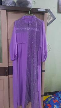 Product Review of Sania Dress by Mikhayla.Collection Swaroski Crinkle Sutra Pesta Remaja Wanita Muslim Airflow Kondangan Mewah Lebaran from A**e 0