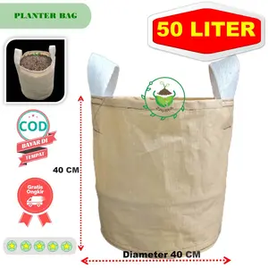 planterbag planter bag 50 liter ukuran 40 x 40 pot tanaman tabulampot potbunga potbuah