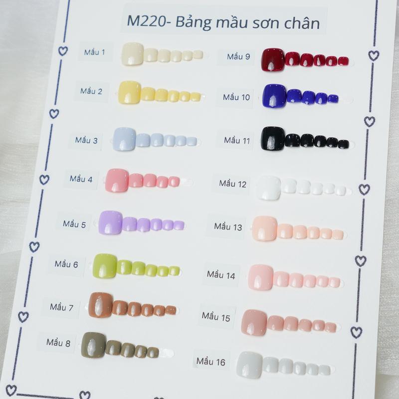 M220 Kimsu Nailbox - Nail chân úp giả Sơn Gel Trơn phù hợp mọi lứa tuổi