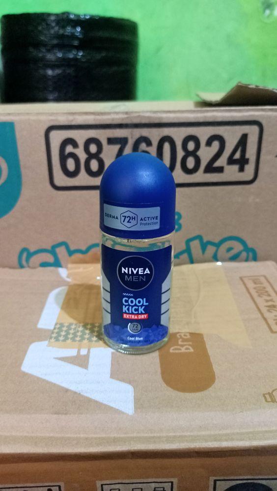 Nivea Men Antiperspirant Deodorant Cool Kick Freezy Green | Cool Blue | Darkwood | Espresso | B&W Original | B&W Fresh 50ml Perlindungan Anti-Perspirant 72 Jam Roll On