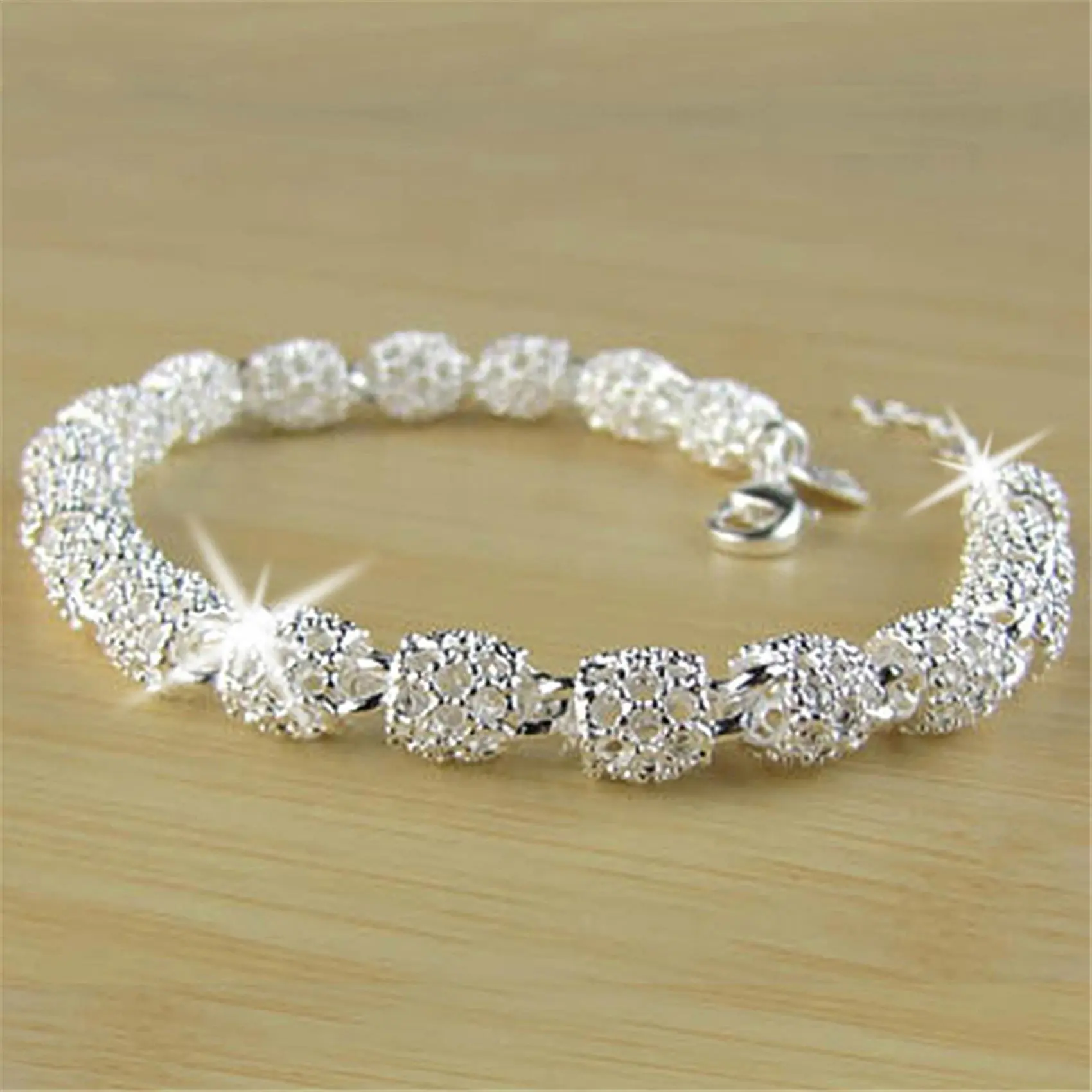 Vòng Tay Hạt Rỗng, JA, Thanh Lịch Và Cổ Điển, Sáng Bóng, Dành Cho Nữ, Vòng Tay Nữ, Vòng Tay Rỗng Thường Ngày Quà Kỷ Niệm