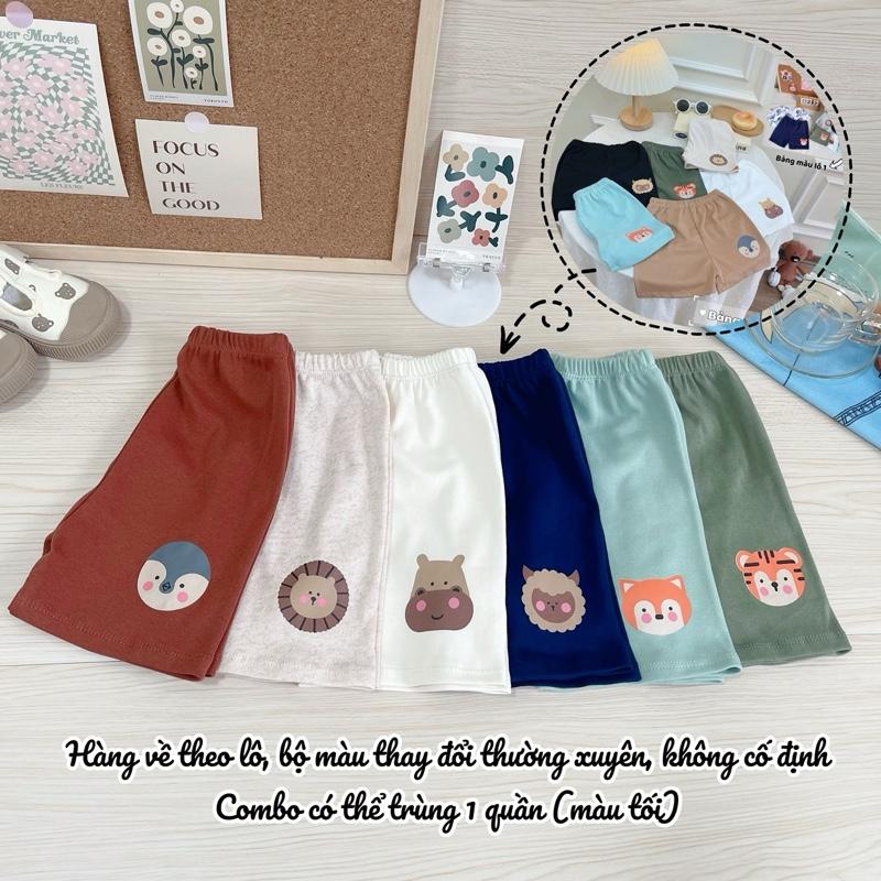 [5-15kg] Quần đùi Lynhkids mix ngẫu nhiên chất cotton mềm mát in thú xinh xắn cho bé trai và bé gái MM&B