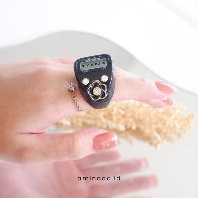 aminaaa.id - basic sxh ring flower tasbih digital cantik terbaru TA06 2