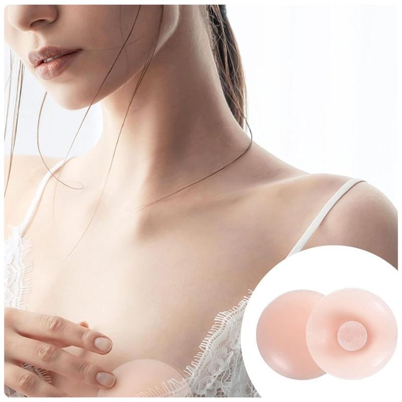 【COD】12 buah / Kotak Silicone Backless Bra / Wings Bra / Wing Bra / Nu Bra / Invisible Bra / Nipple Silicone Pad Bra Tempel Import Premium 3