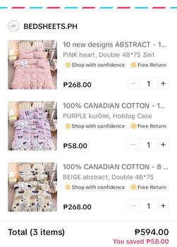 Product Review of 10 DESIGNS CHARACTER 100% CANADIAN COTTON 3in1 (bedsheet with 2 pillowcase) from M**a 3