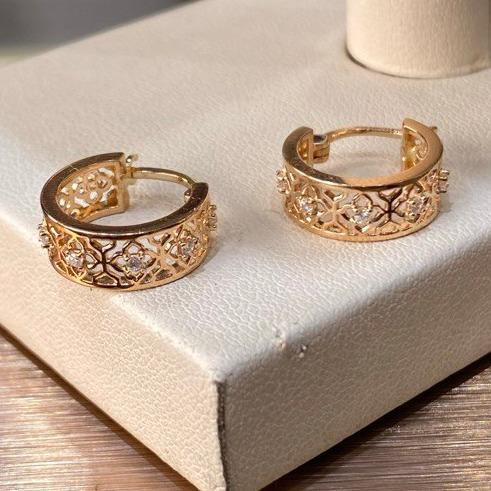 Anting Emas Radiantz Collection SDW - Rosegold 18k 3