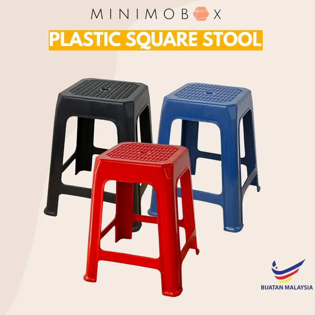 Plastic chair Kerusi plastik Plastic Stool Premium stool (Square/ Round) Kerusi Plastik Persegi Bulat Kerusi Hitam Kerusi Makan Furniture