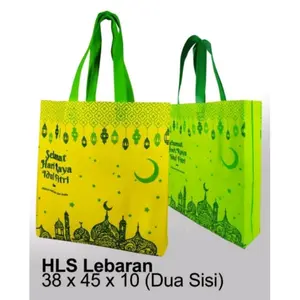 Tas tali ukuran 38x45 idhul fitri isi 12pcs tas hantaran, tas idhul fitri, tas murah, tas sembako, tas roti kaleng, tas bagus