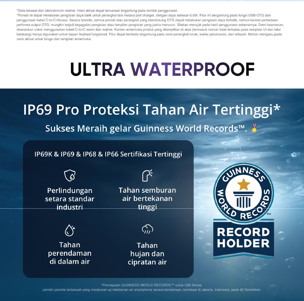 realme C85 5G 8GB+16GB* | 256GB | 7000mAh Battery | SONY 50MP AI Camera | 45W Fast Charging | IP69 Pro Proteksi Tahan Air
