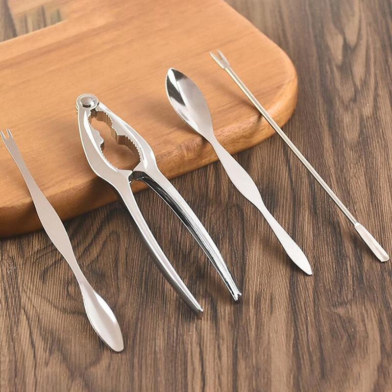 Product Introduction of Crab Eating Tools Kitchen Peeling Crab Tongs Clip Artifact  Open Crab Scissors To Eat Crab Hairy Crab 12