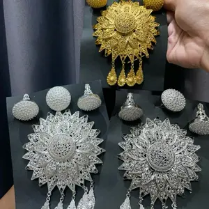 Set bros alpaka model duren jumbo bakar / gold / silver cerorot hiasan kebaya bali