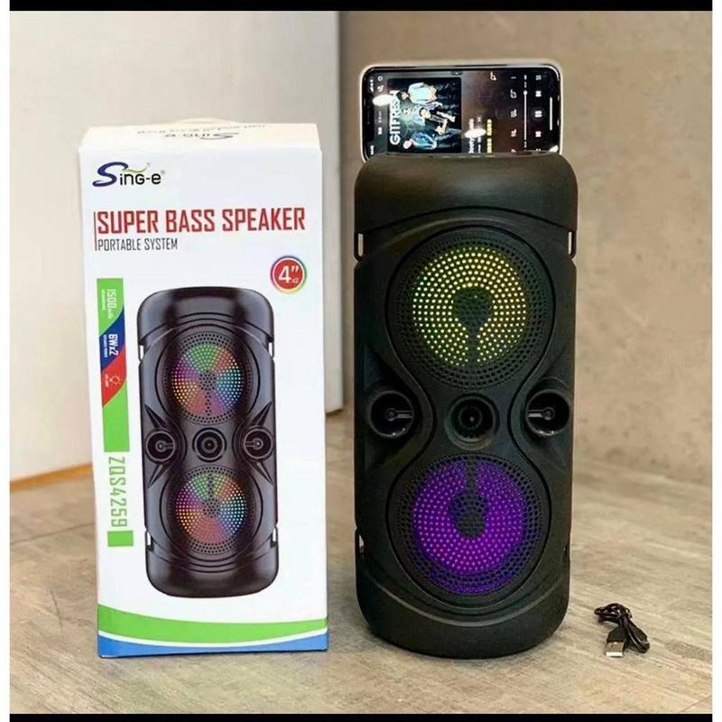 Portable Wireless Bluetooth Speaker 4 INCH x 2 RADIO USB DRIVE - TikTok ...