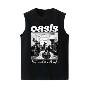 OASIS DEFINITELY MAYBE Singlet Pria Bisa Cod Baju Basket Kaos Tanpa Lengan Oblong Modern untuk Aktivitas Sehari-hari