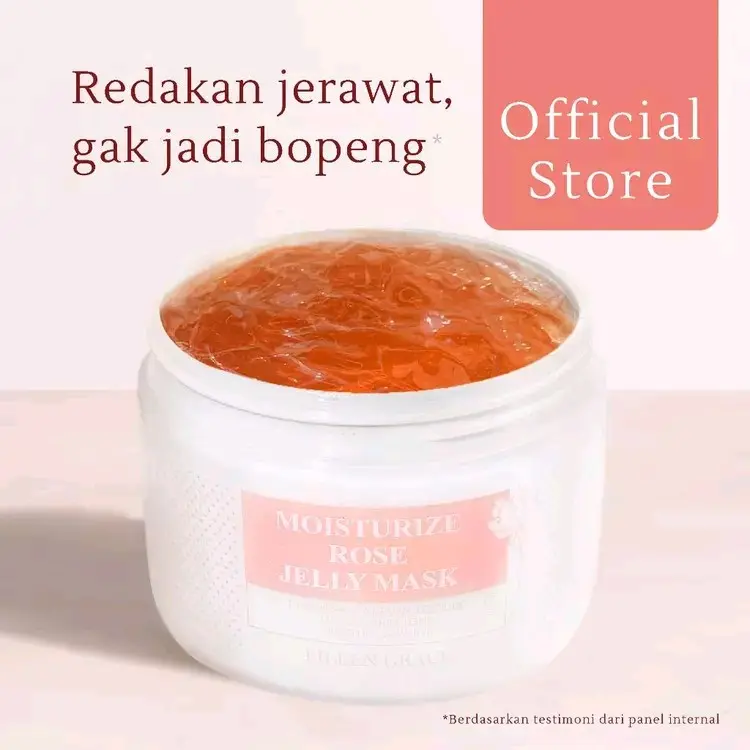 EILEEN GRACE Rose Jelly Mask || Masker Wajah Jelly Mencerahkan Mawar